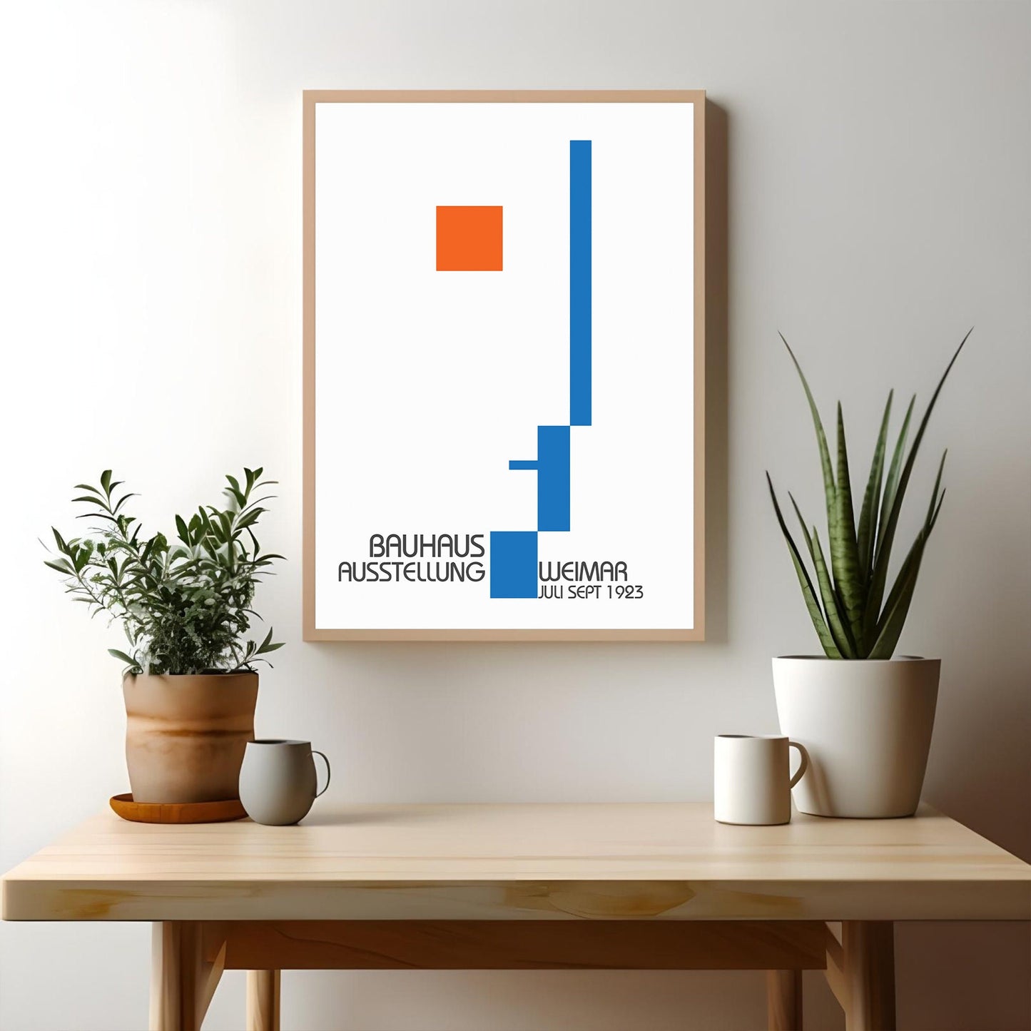 Bauhaus Ausstellung Weimar 1923 Art Print, Geometric forms Design