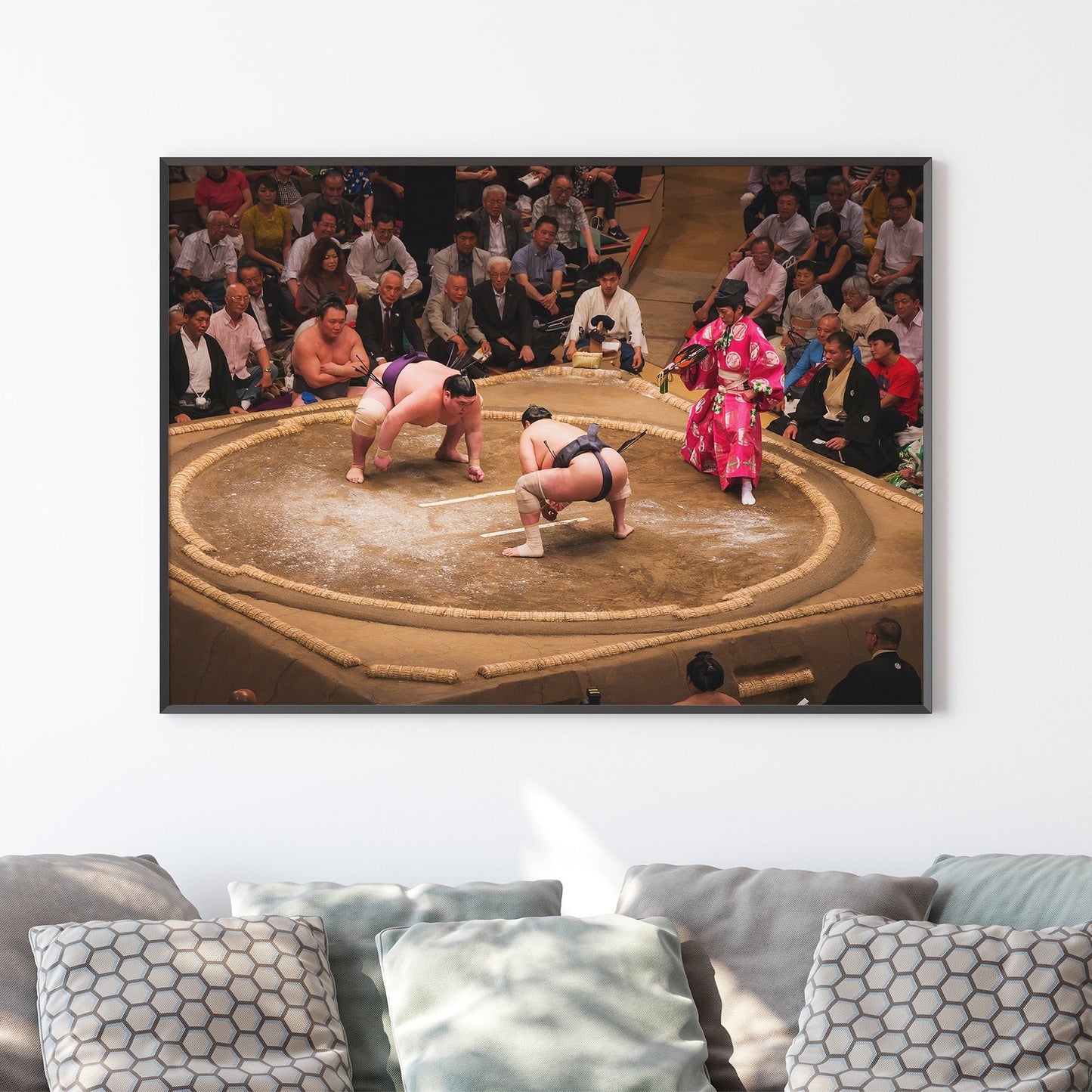 Sumo at the Tokyo Grand Tournament Photography Print