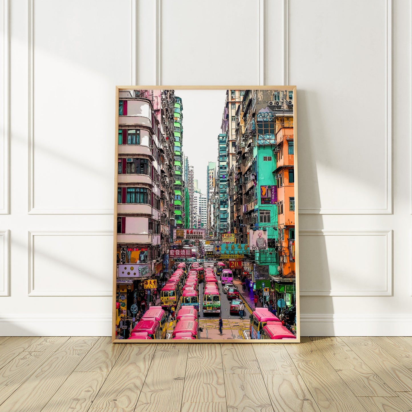 Hong Kong Art Print, Digital Art from a Photo