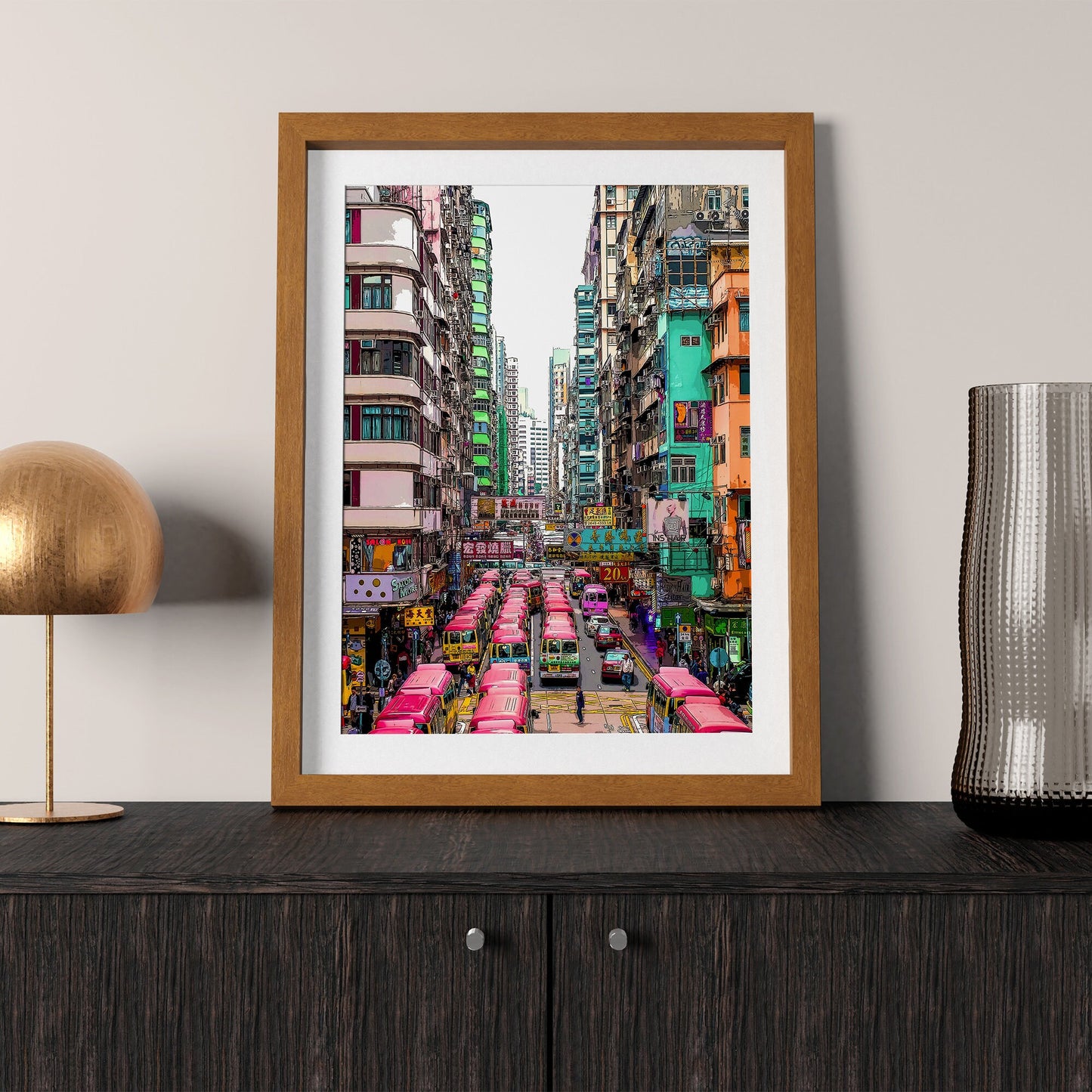 Hong Kong Art Print, Digital Art from a Photo