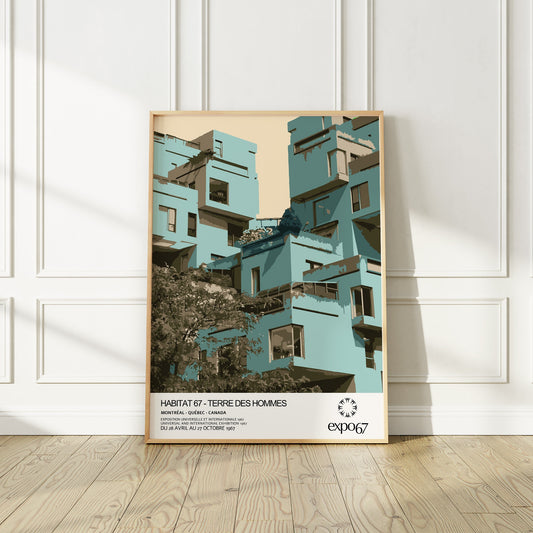 Montreal Canada Expo 67, Habitat 67, Poster