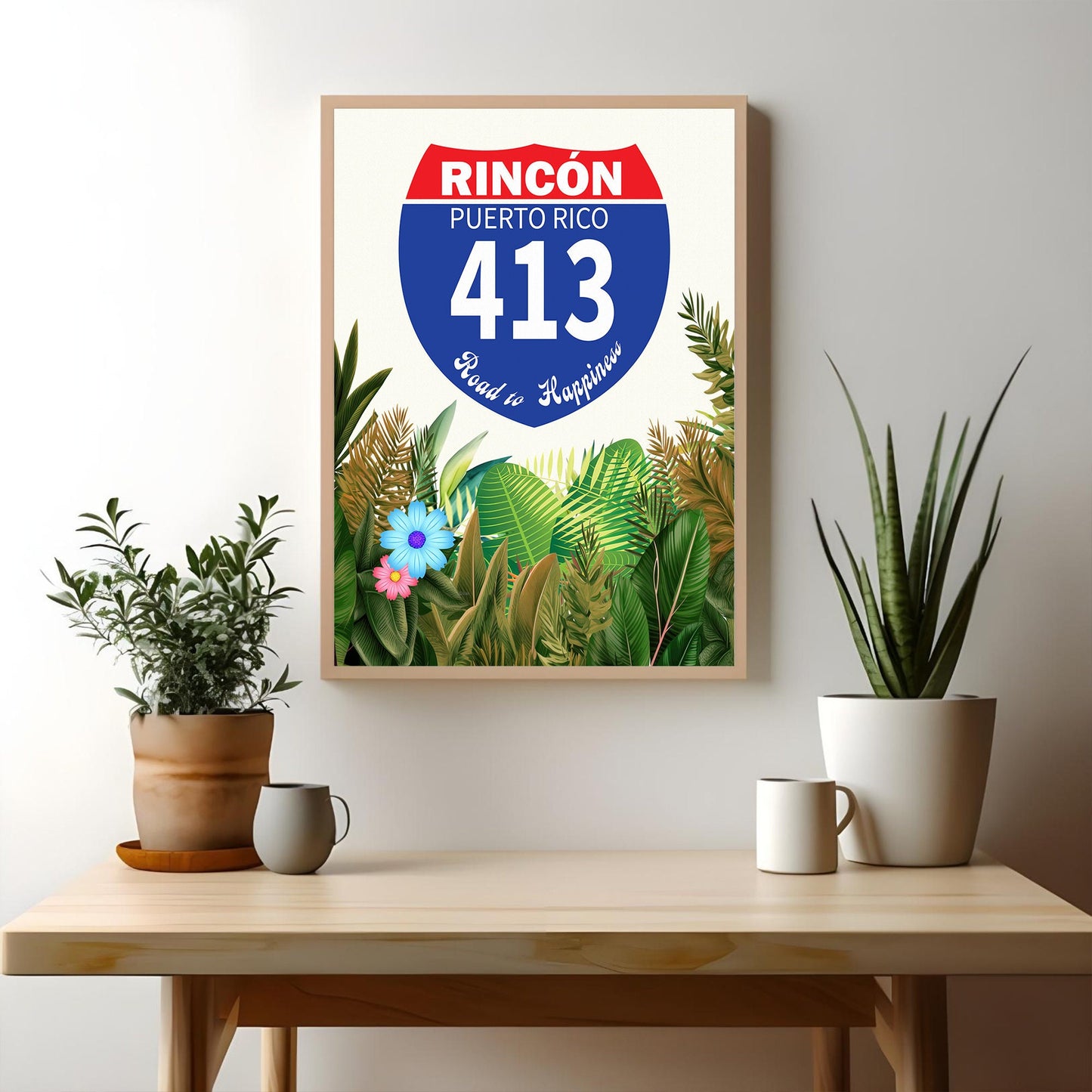 Puerto Rico "Road to Happiness 413" Art Print