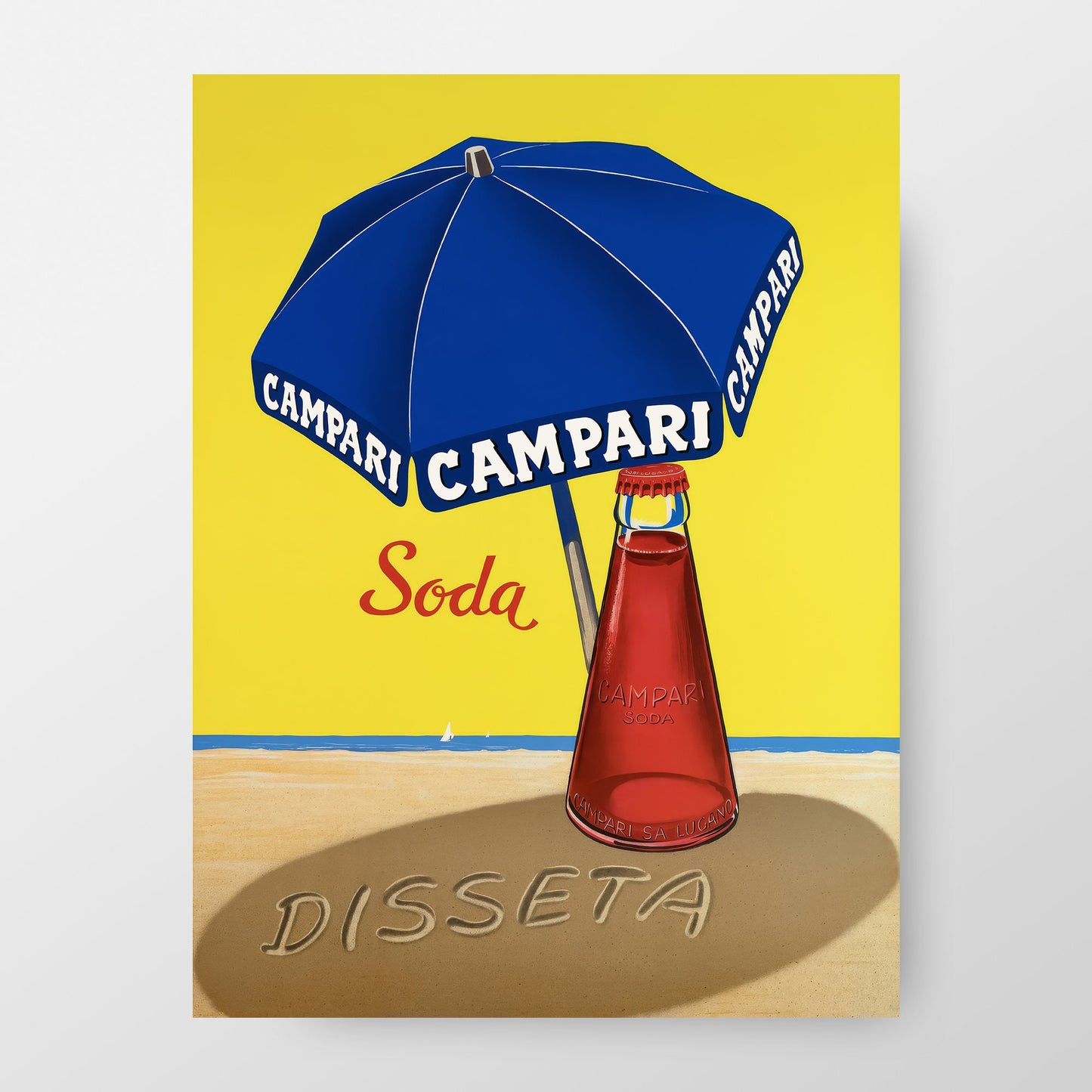 Campari 1963 Italian Retro Poster, Designed by Traub