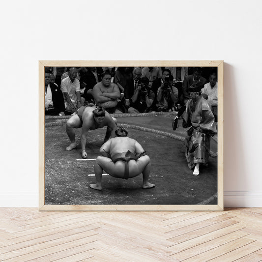 Sumo Rikishi at the Tokyo Grand Tournament Photography Print