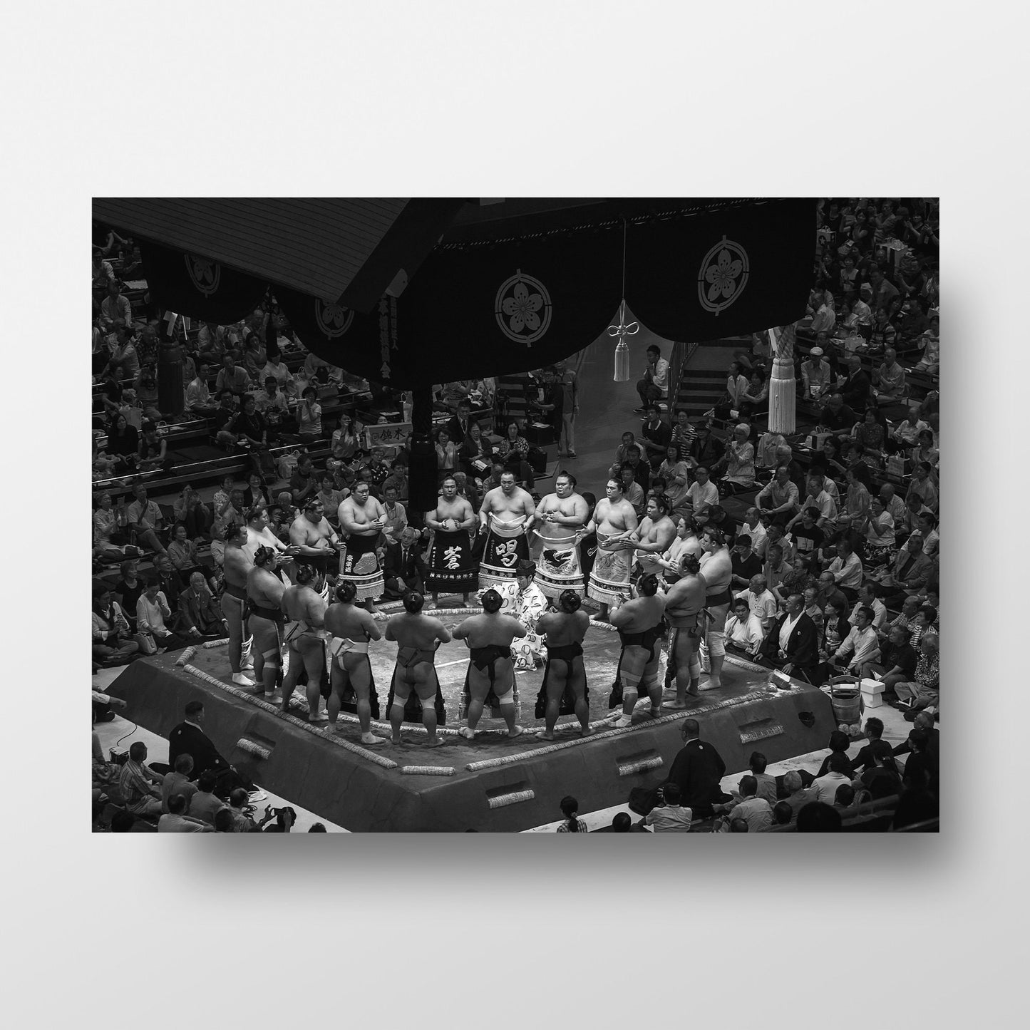 Opening Ceremony at the Tokyo Sumo Grand Tournament Photography Poster