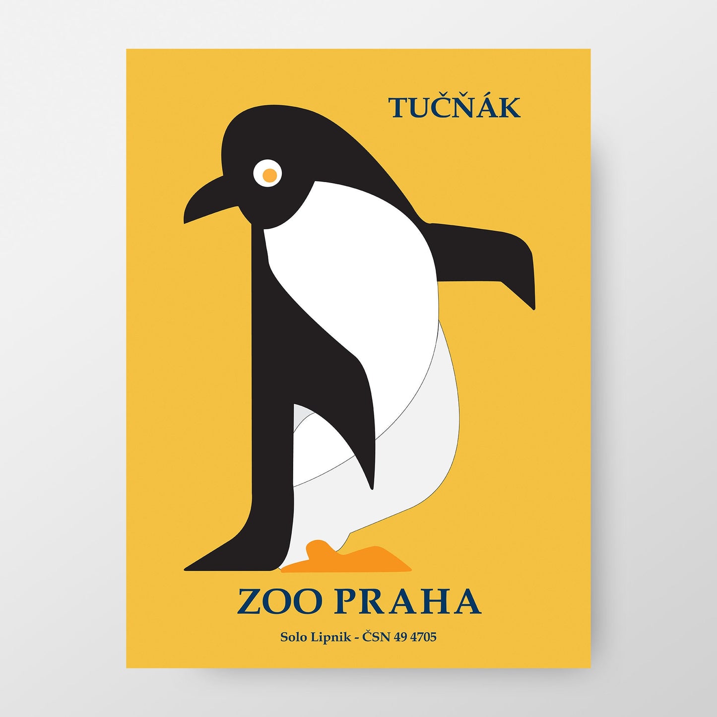 Retro Czech Republic Matchbox Prague Zoo Art Print