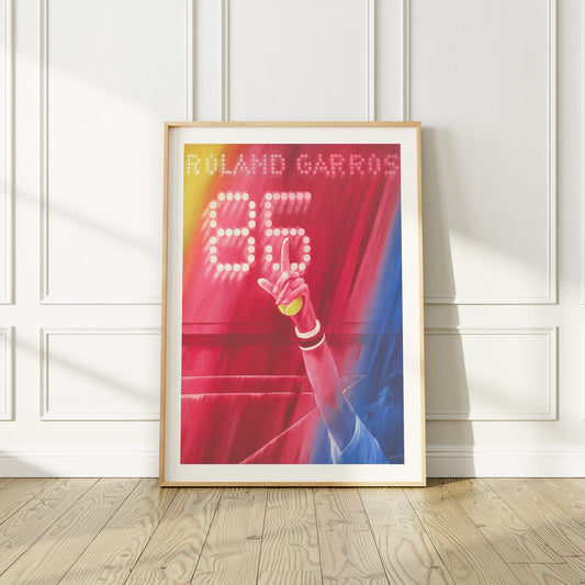 Roland Garros 1985 Tennis Poster