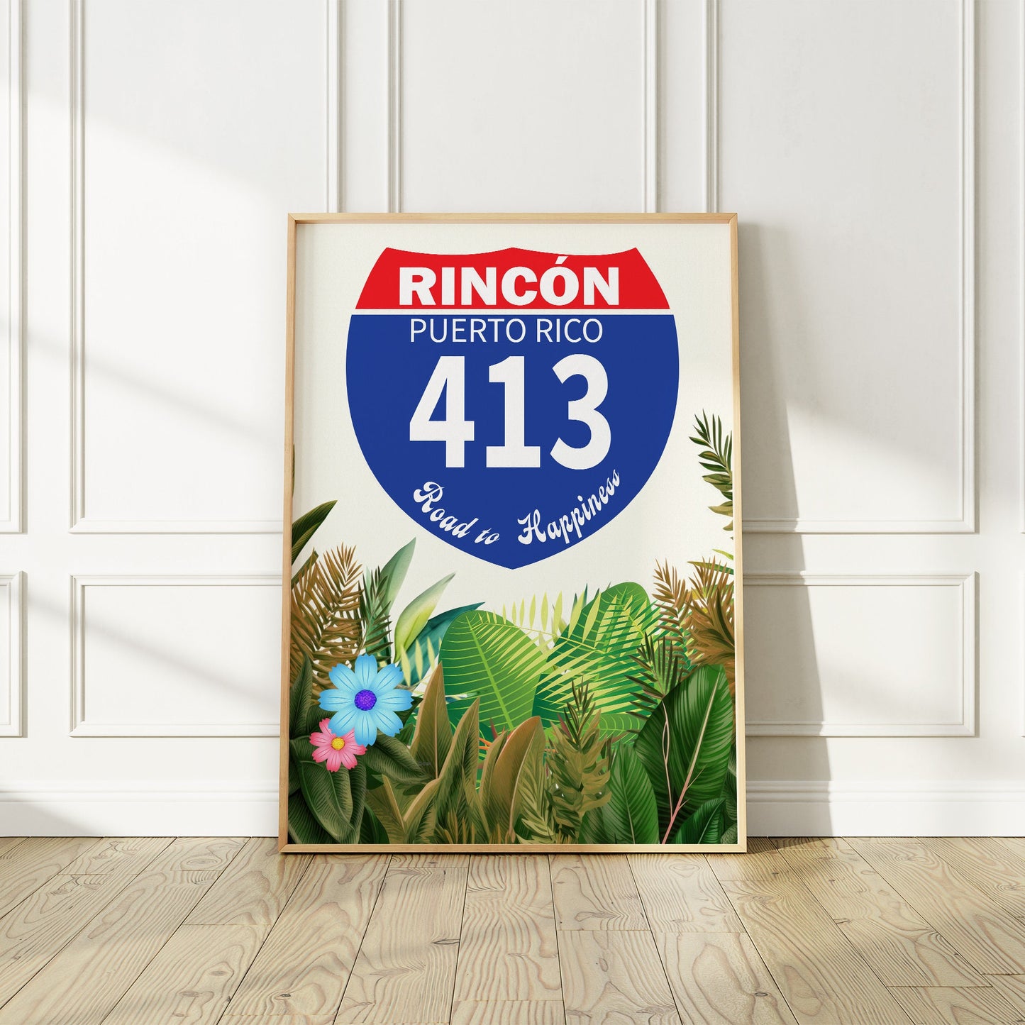 Puerto Rico "Road to Happiness 413" Art Print