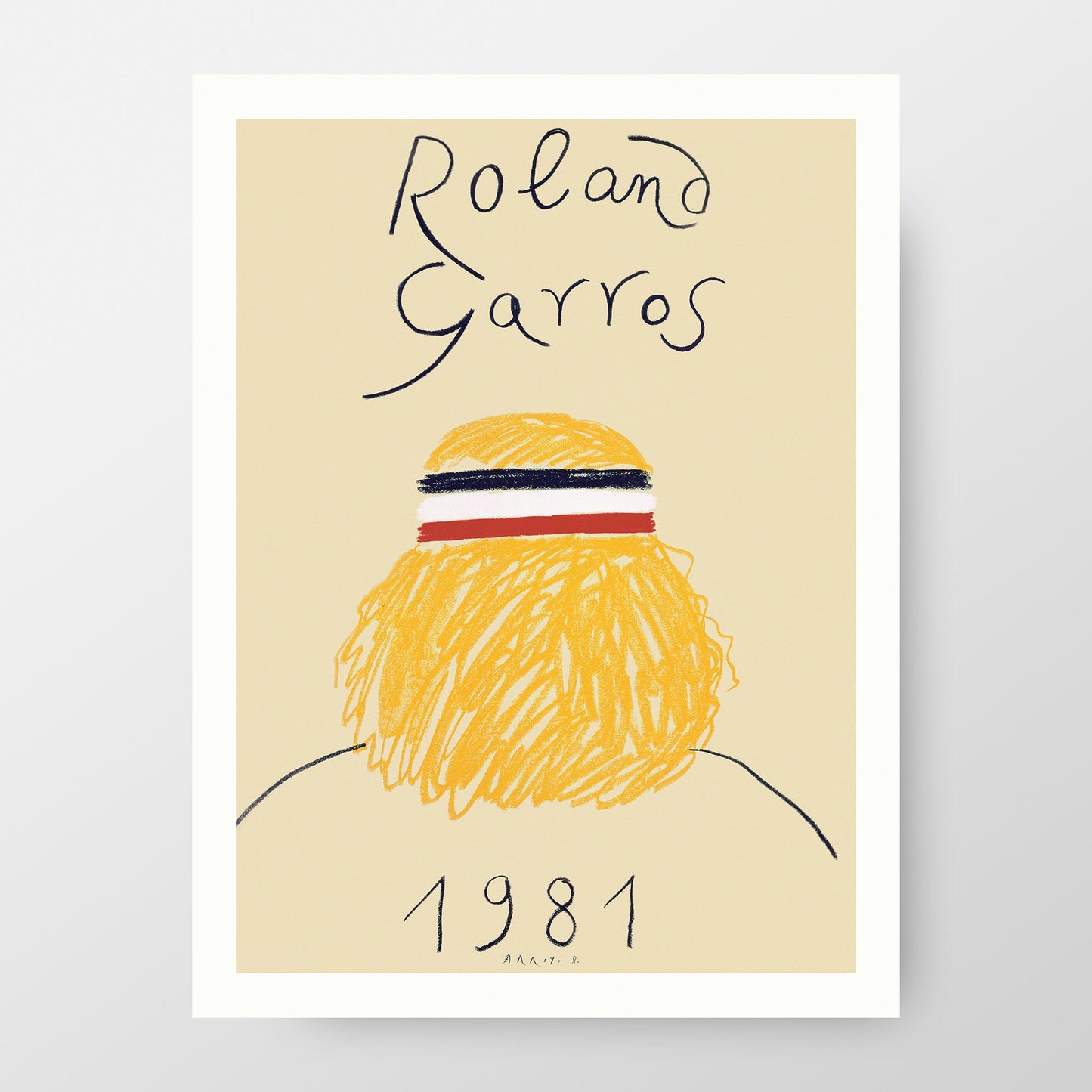 Roland Garros 1981 Tennis Poster