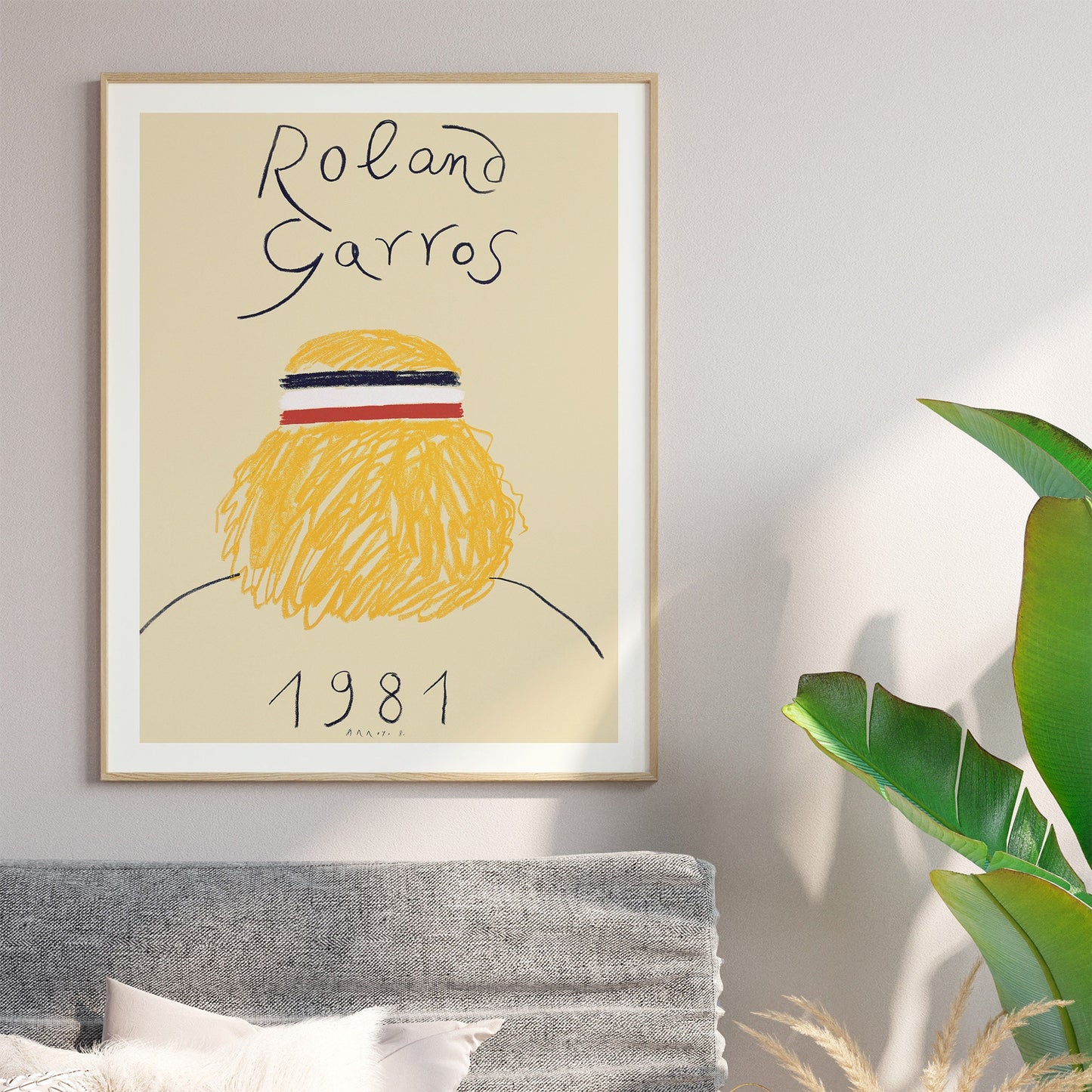 Roland Garros 1981 Tennis Poster