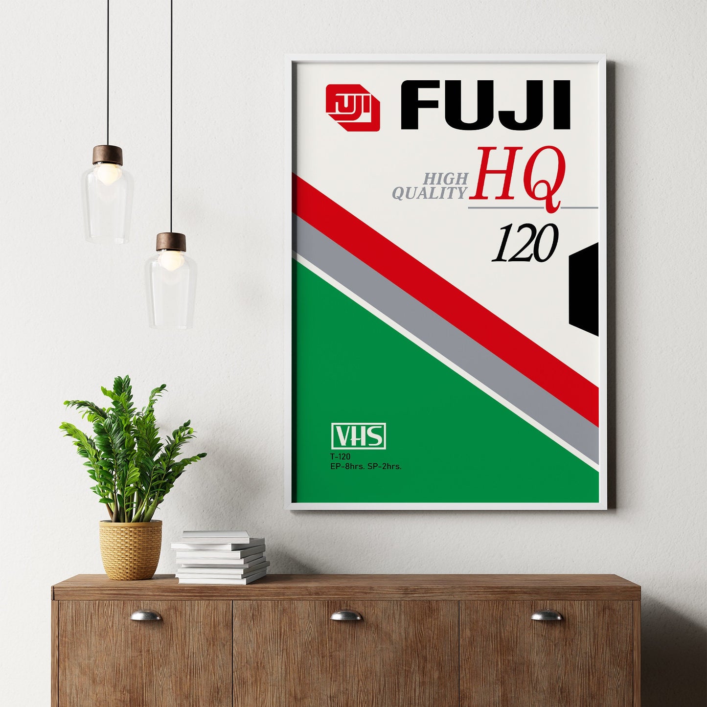 Fuji VHS Tape 80s Poster Art Print