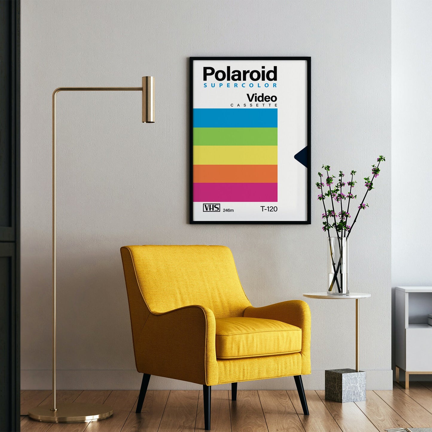 Retro Polaroid 80s VHS Tape Poster