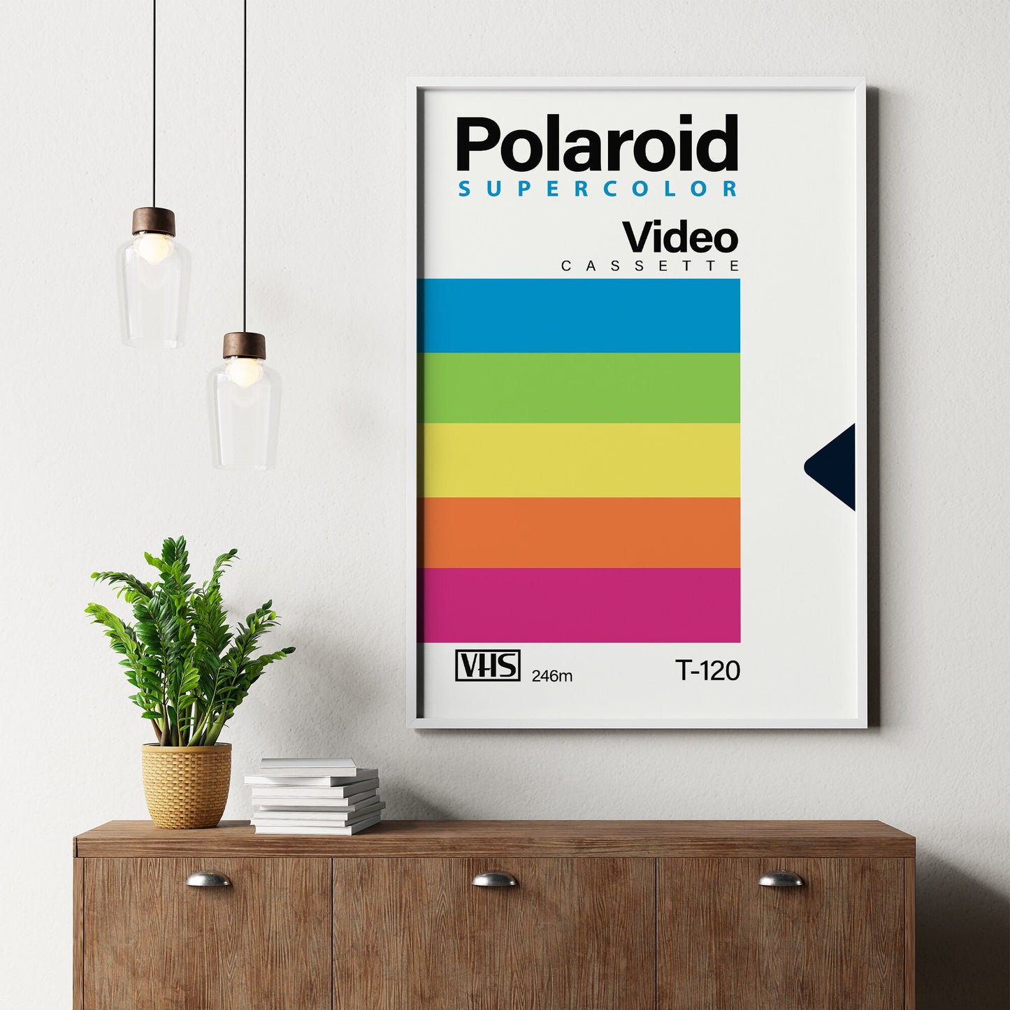 Retro Polaroid 80s VHS Tape Poster