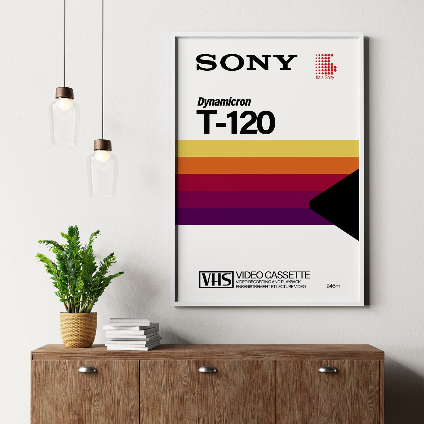 Retro Sony 80s VHS Tape Poster