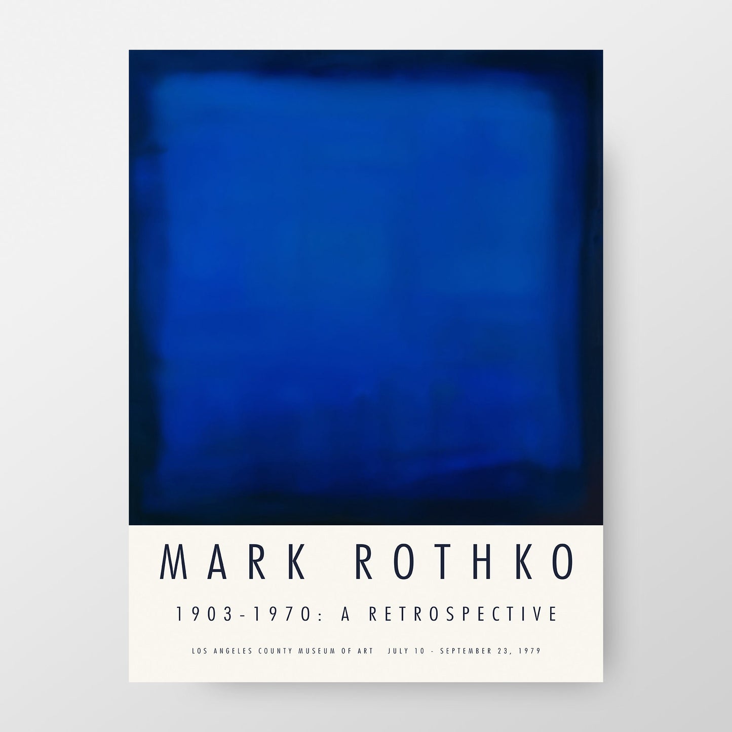 Mark Rothko 1969 Los Angeles Exhibition Poster