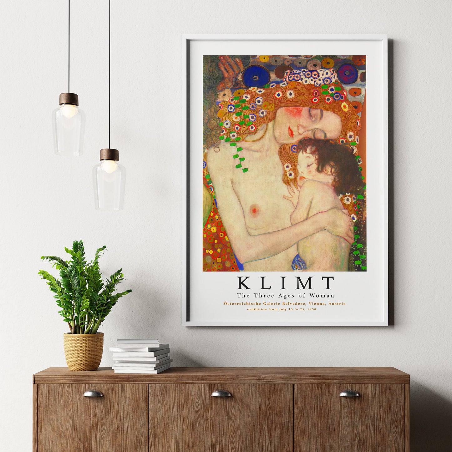 Gustav Klimt 1950 "Mother and Child" Vienna Austria Exhibition Poster