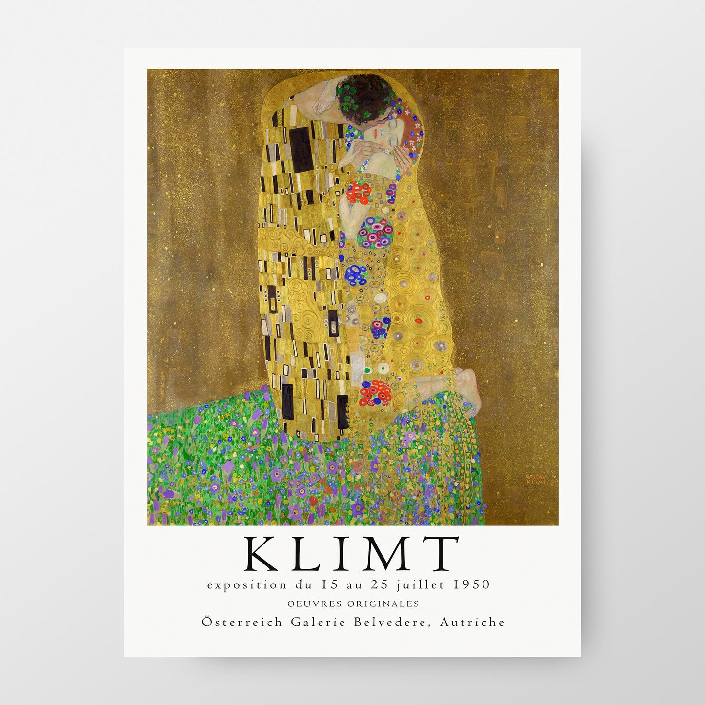 Gustav Klimt 1950 Austria Exhibition Poster