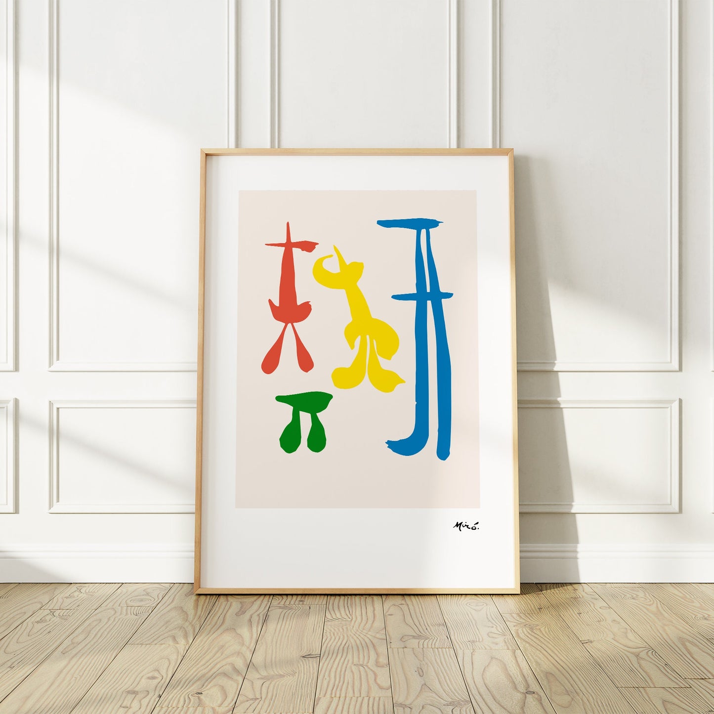 Joan Miro "Parler Seul" Art Print, Surreal Family Lithography