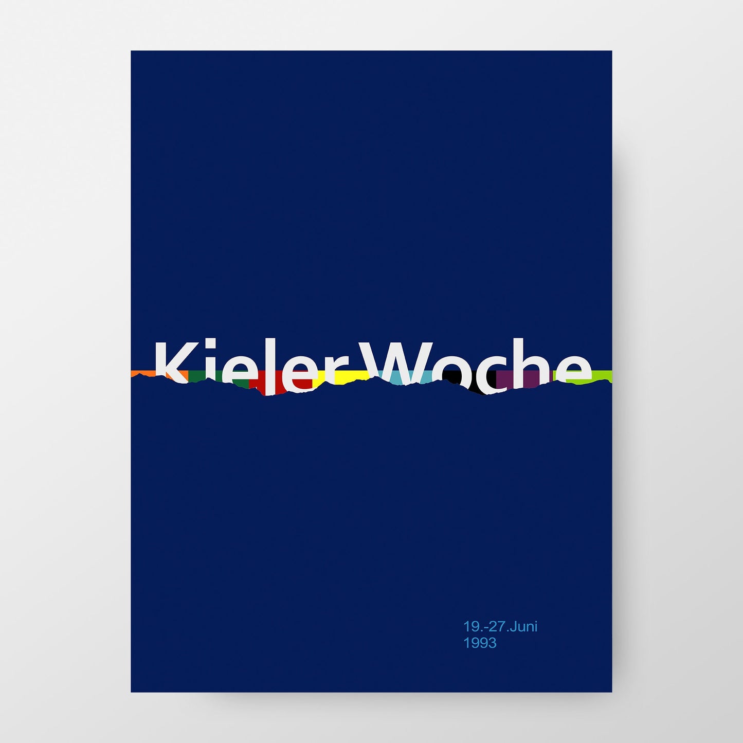 Kieler Woche 1993, The Kiel Week Sailing Event Poster