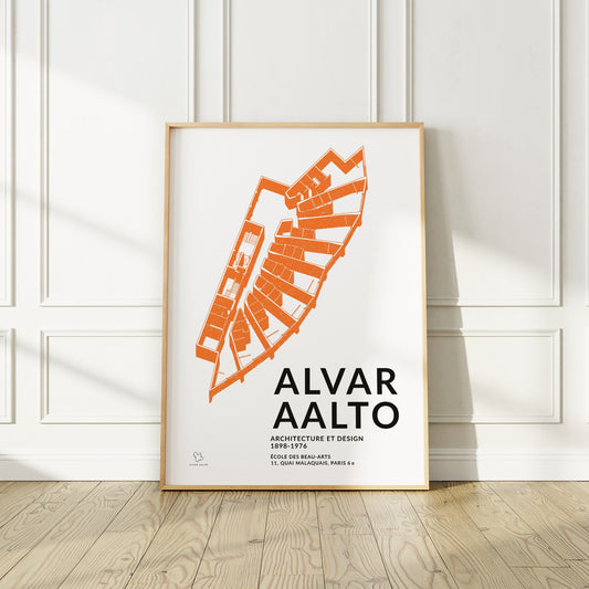 Alvar Aalto Architecture Exhibition Poster