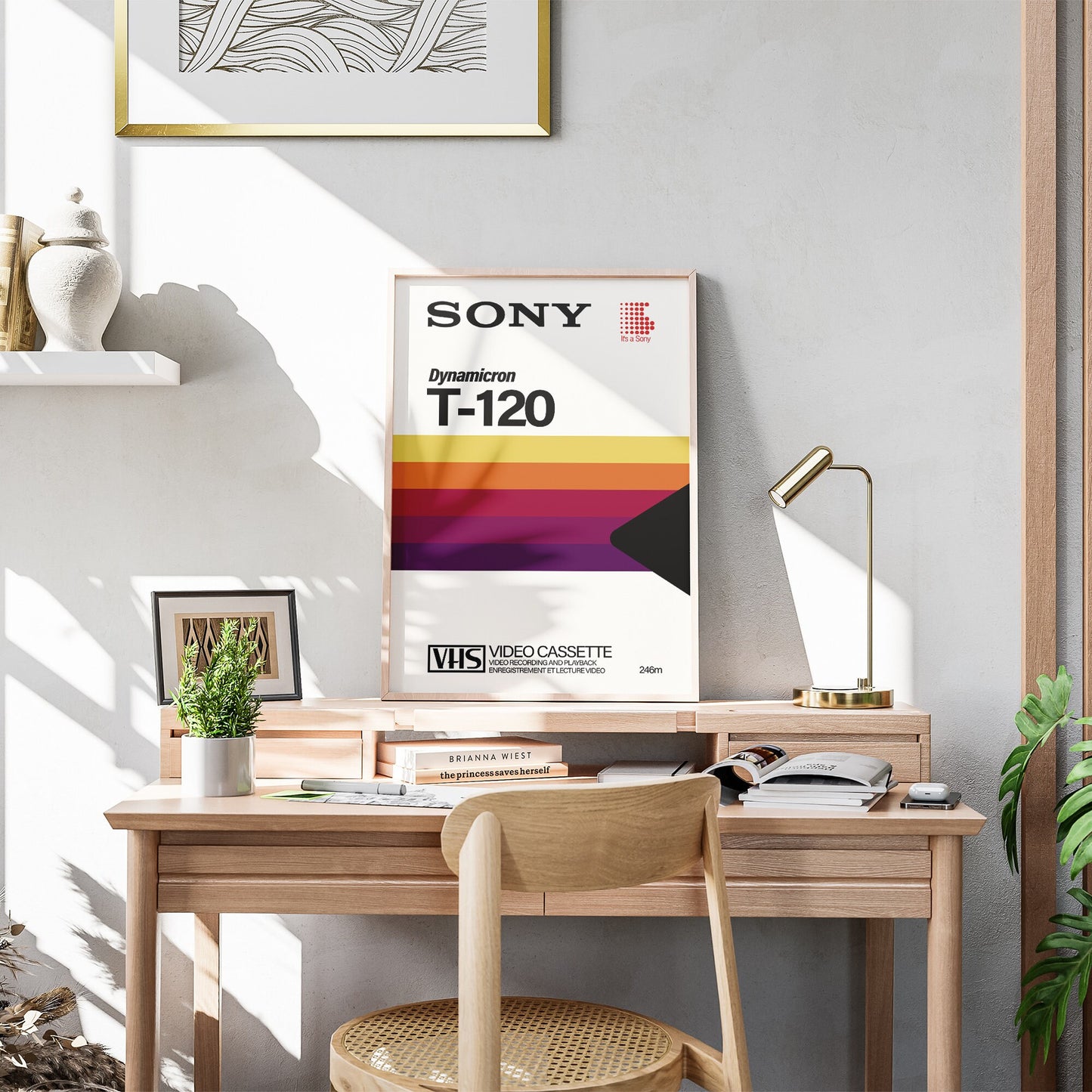 Retro Sony 80s VHS Tape Poster