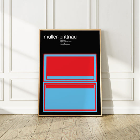 Willy Müller-Brittnau 1969 Exhibition Poster