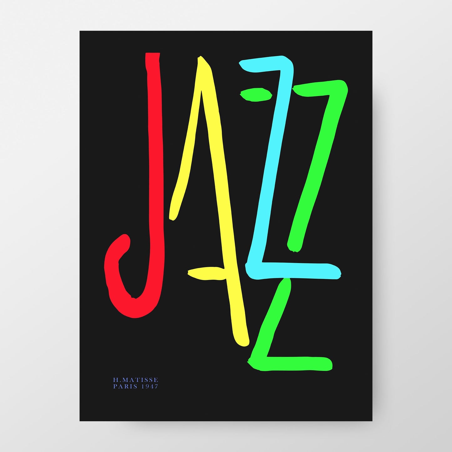 Vibrant Henri Matisse "JAZZ" Art Print, Made in Paris in 1947