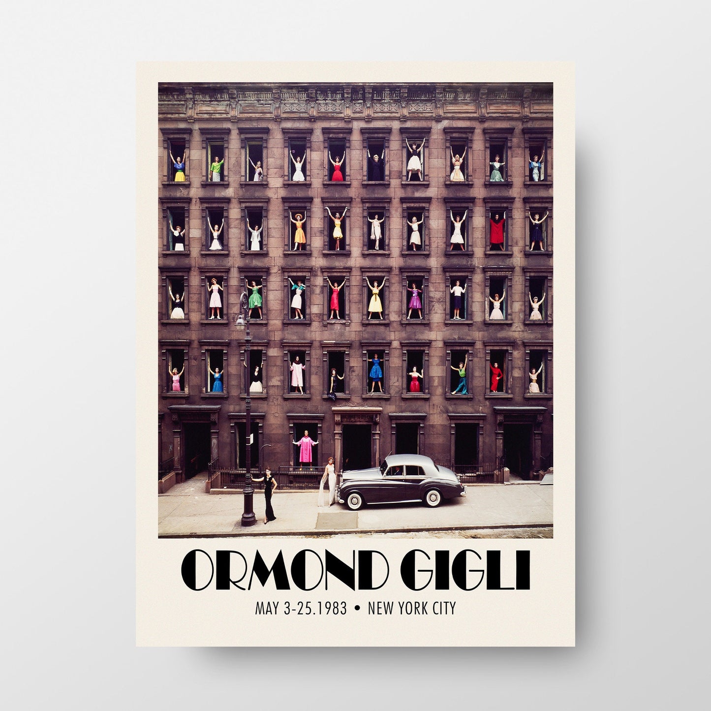 Ormond Gigli New York City 1983 "Girls in Windows" Poster