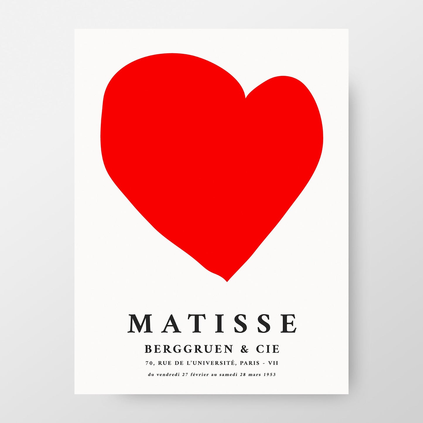 Henri Matisse 1947 "Le Coeur" Exhibition Poster