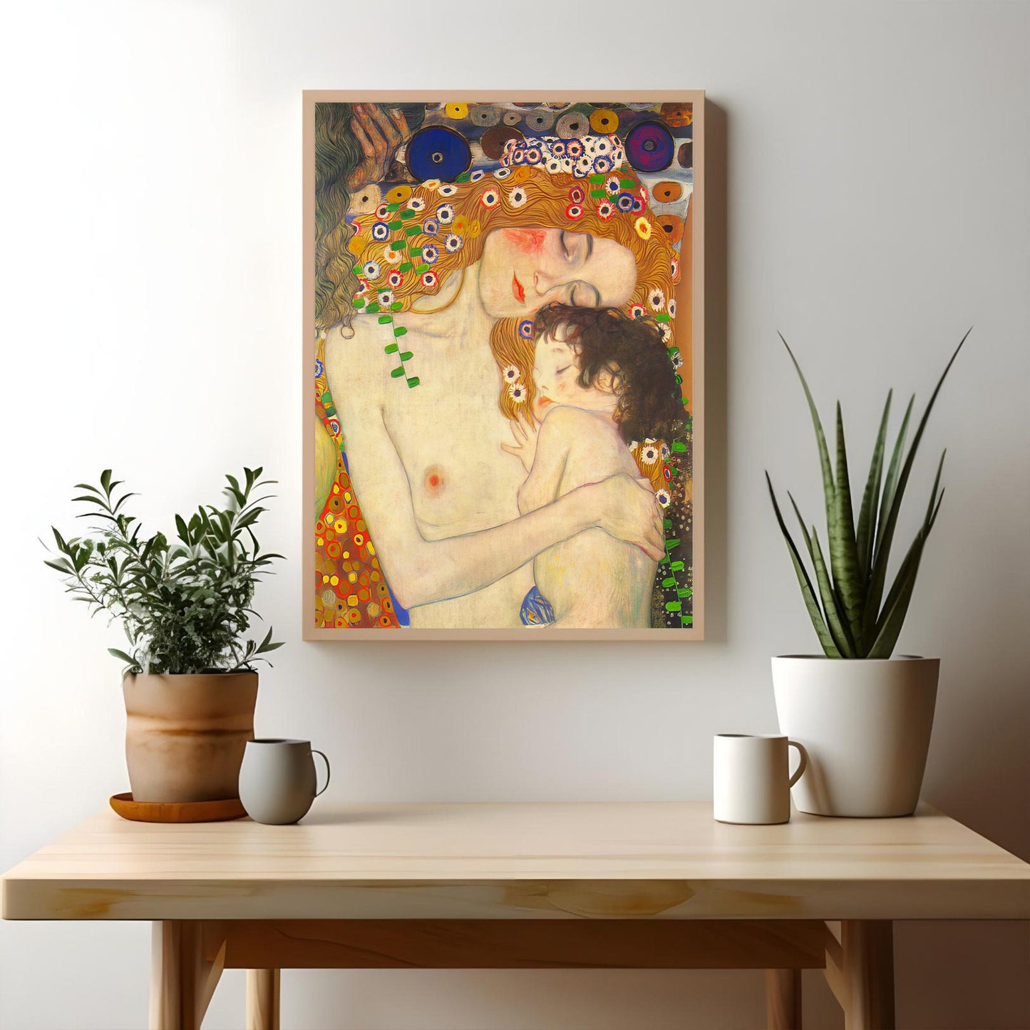 Gustav Klimt 1950 « Mère et enfant » Tirage d’art