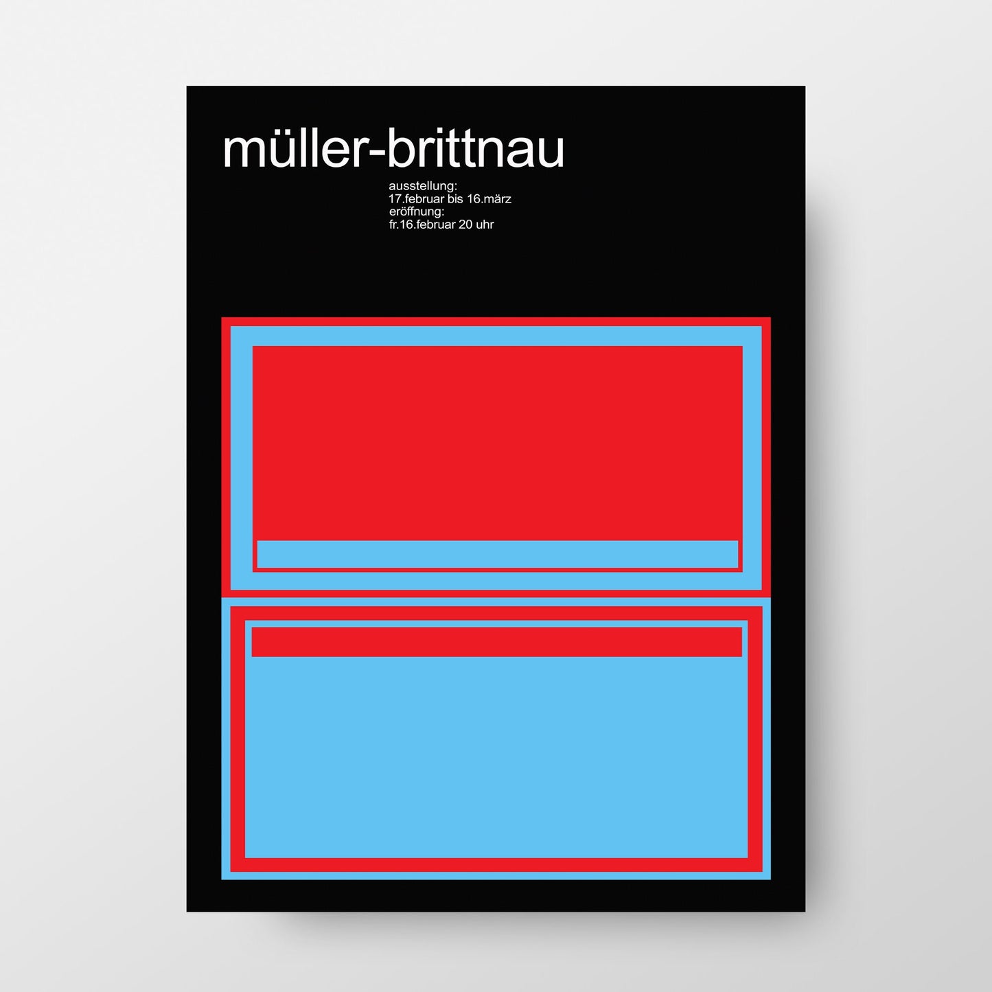 Willy Müller-Brittnau 1969 Exhibition Poster