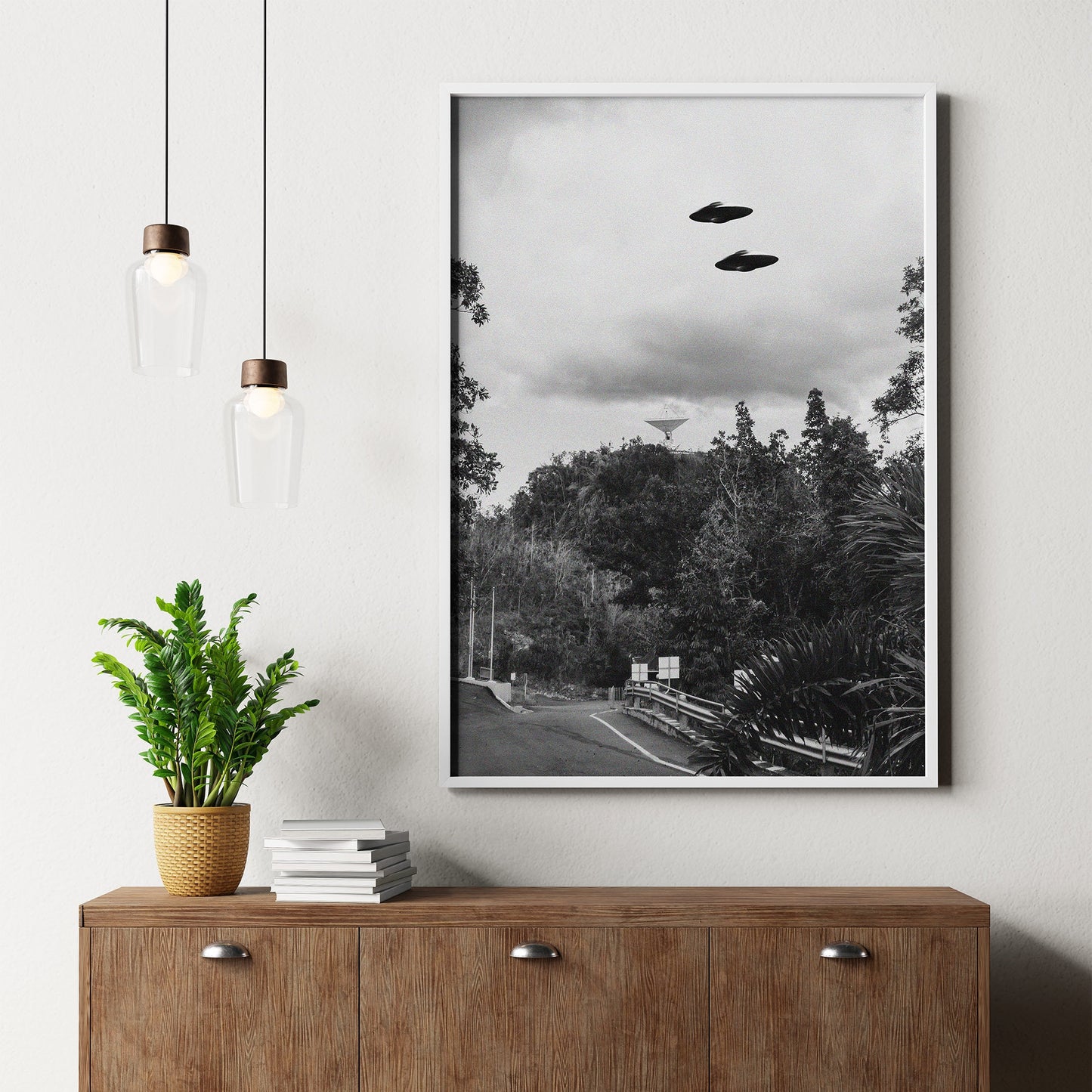 Flying saucer (UFO) In Arecibo Puerto Rico Poster