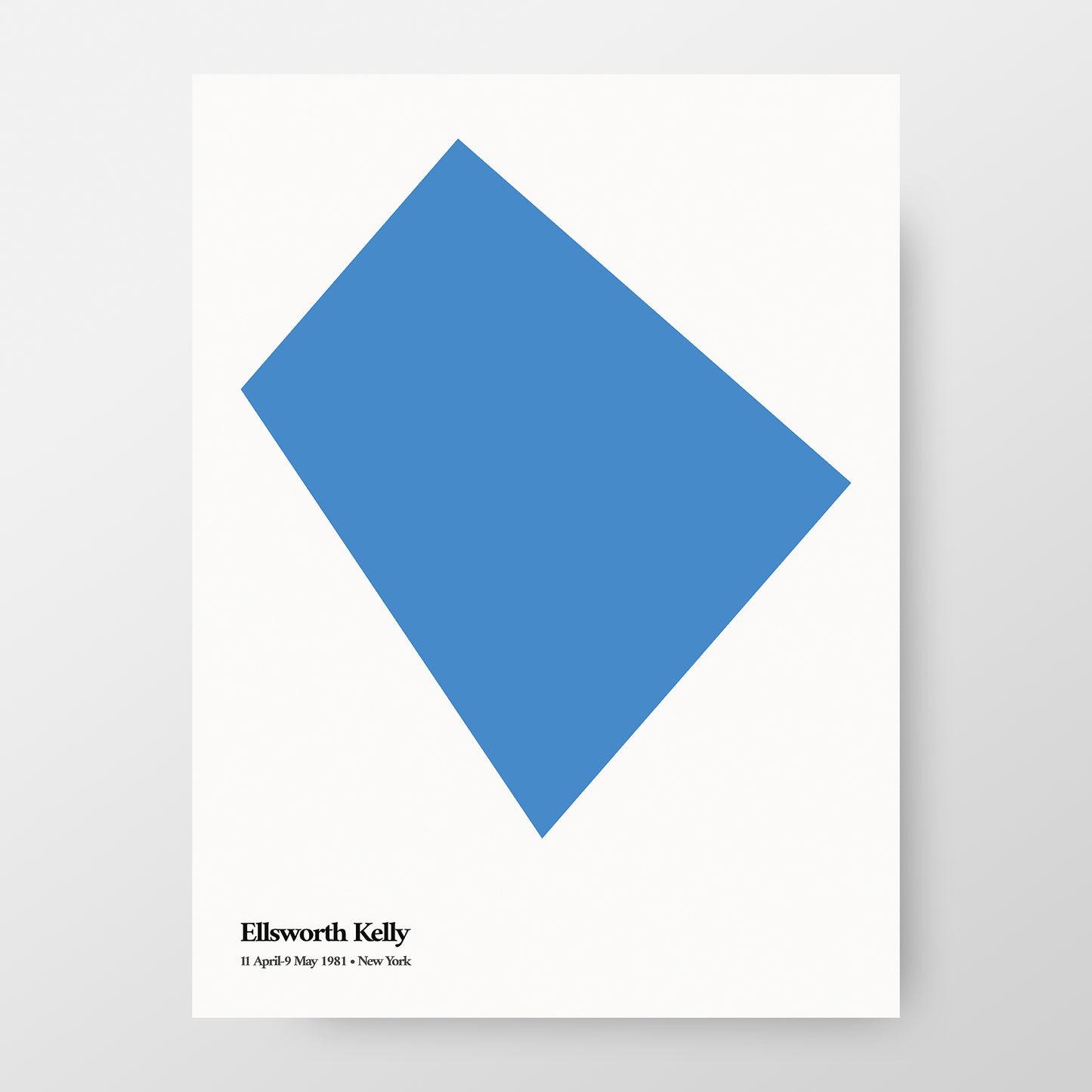 Ellsworth Kelly New York City Exhibition Poster