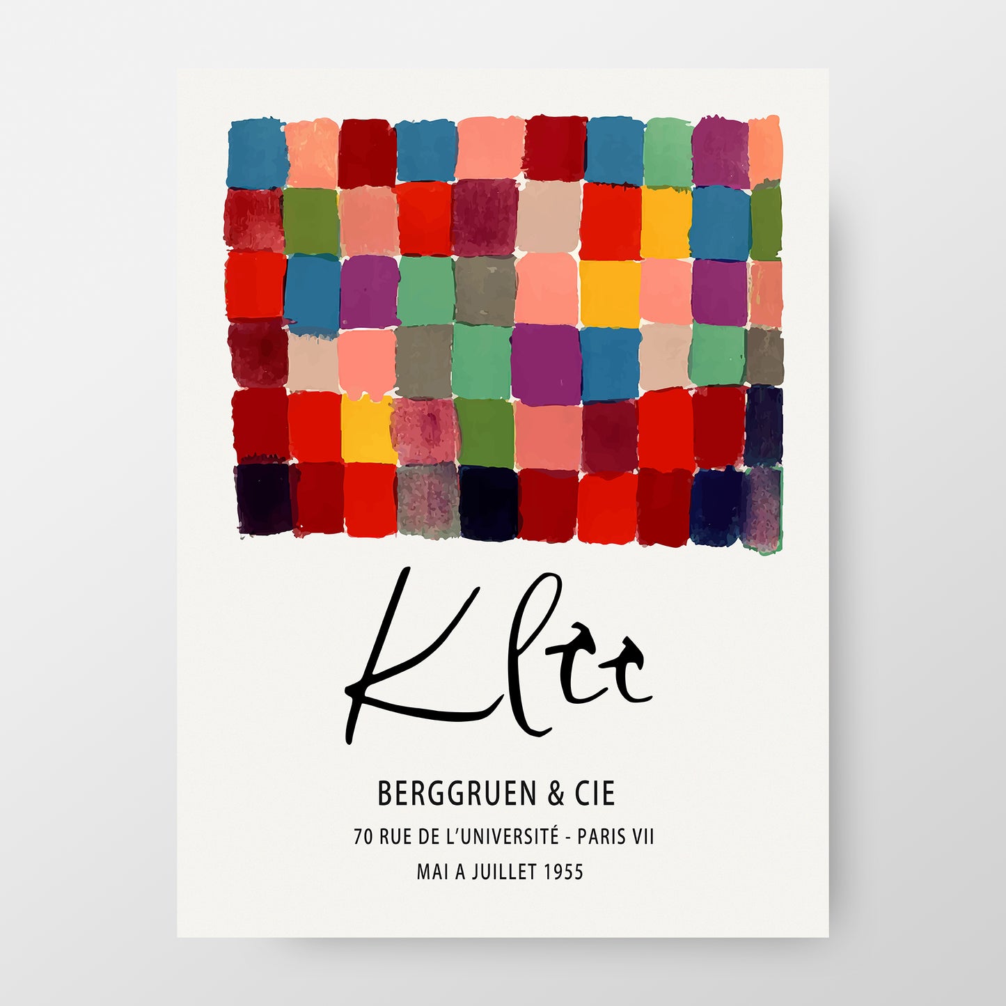 Klee 1955 Exhibition Poster at Berggruen & Cie