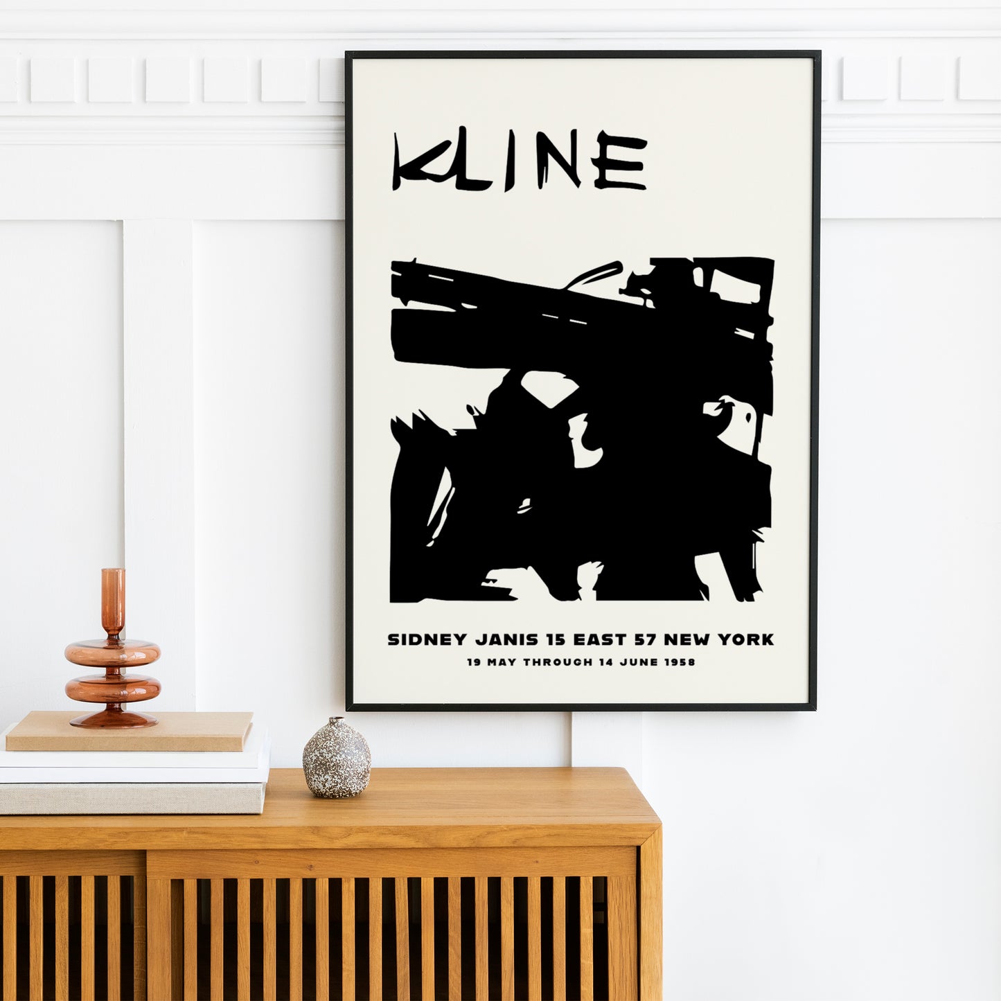 Franz Kline, 1958 Sidney Janis Gallery New York Exhibition Poster