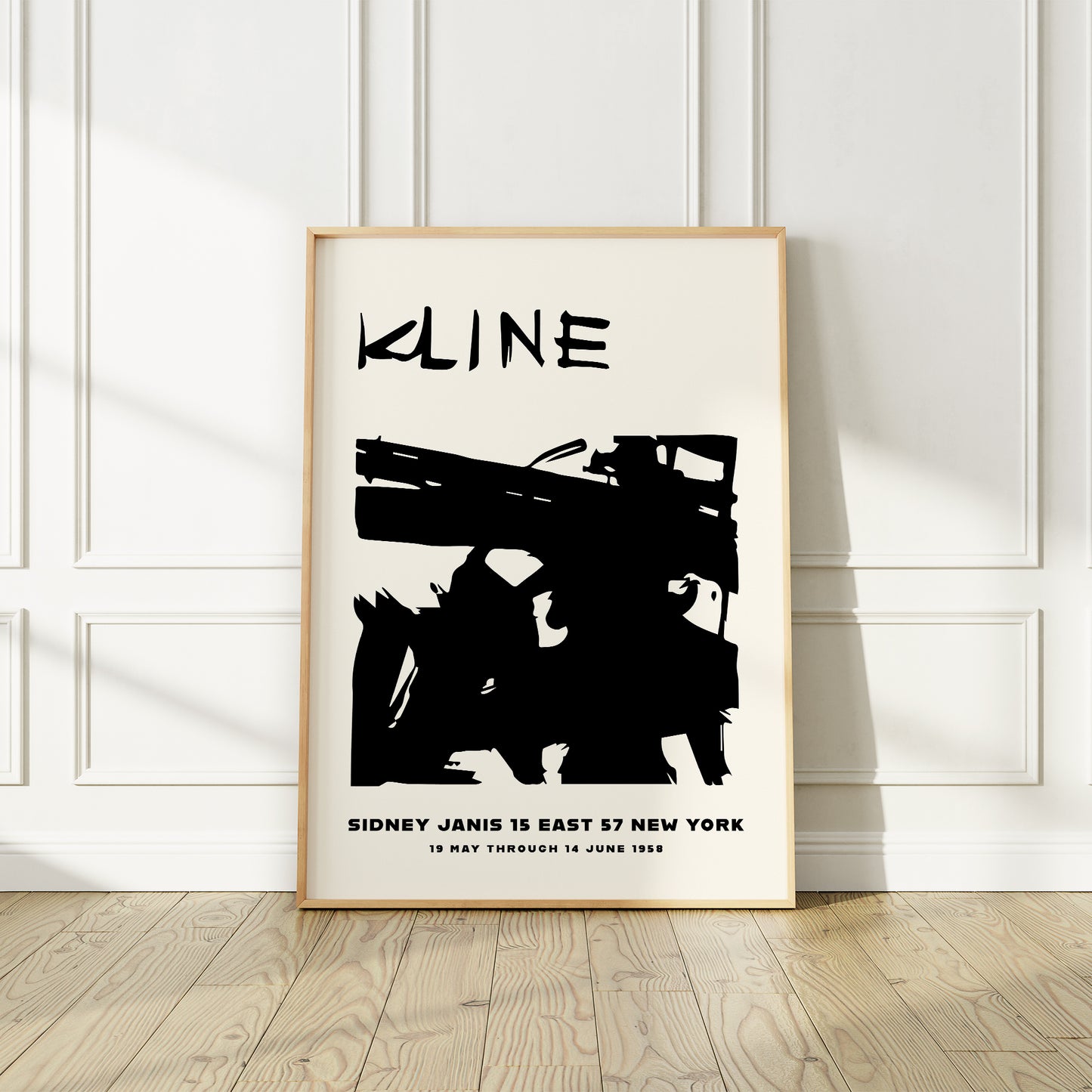 Franz Kline, 1958 Sidney Janis Gallery New York Exhibition Poster