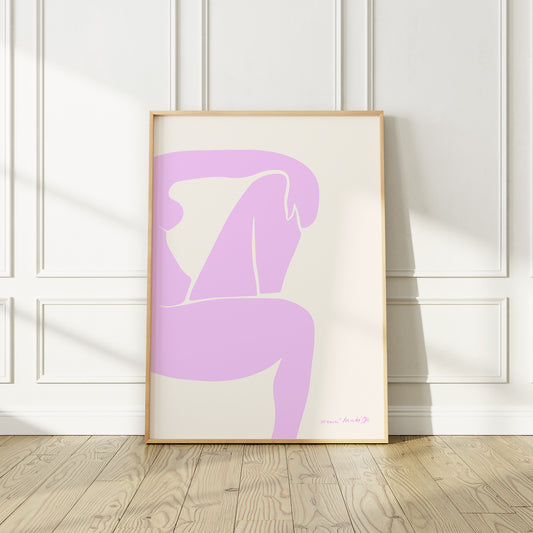 Henri Matisse "Pink Woman Figure", Vibrant 1952 Art Print