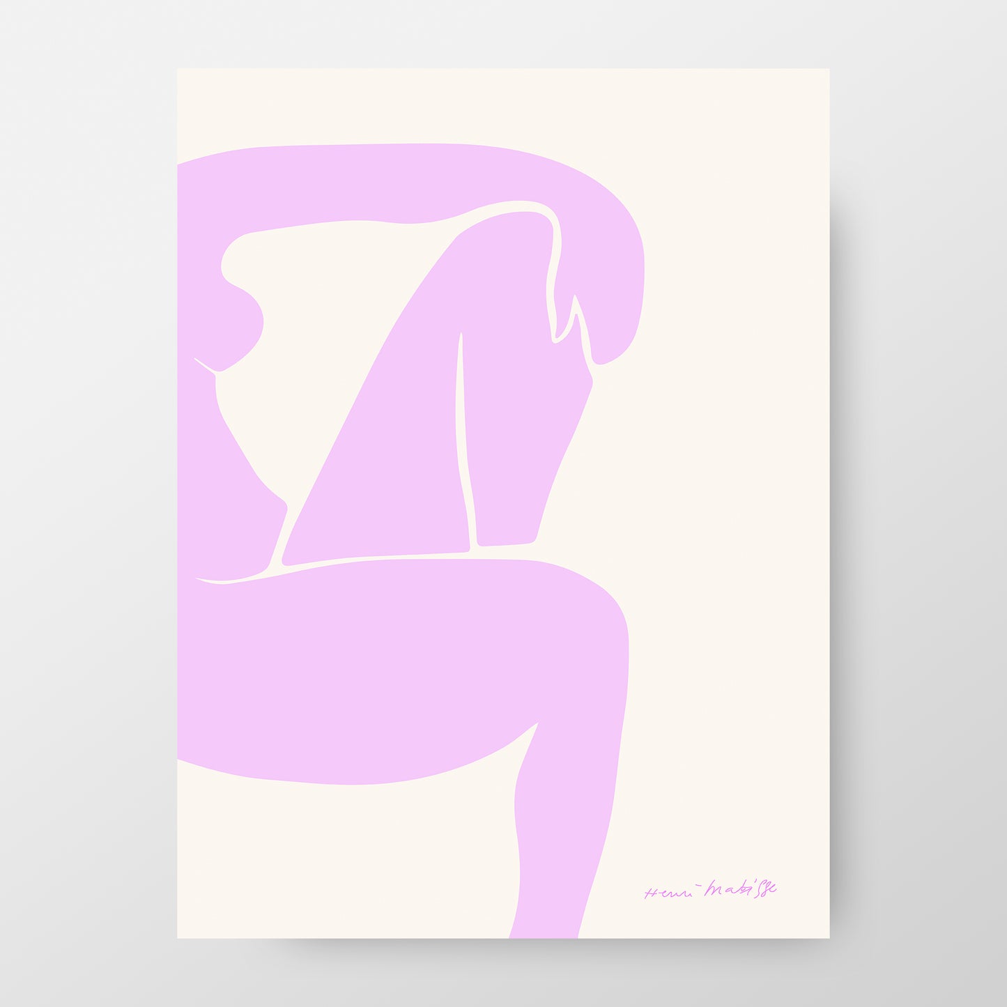 Henri Matisse "Pink Woman Figure", Vibrant 1952 Art Print