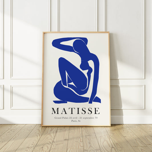 Henri Matisse "Nu Bleu III",  Vibrant 1952 Lithography Print