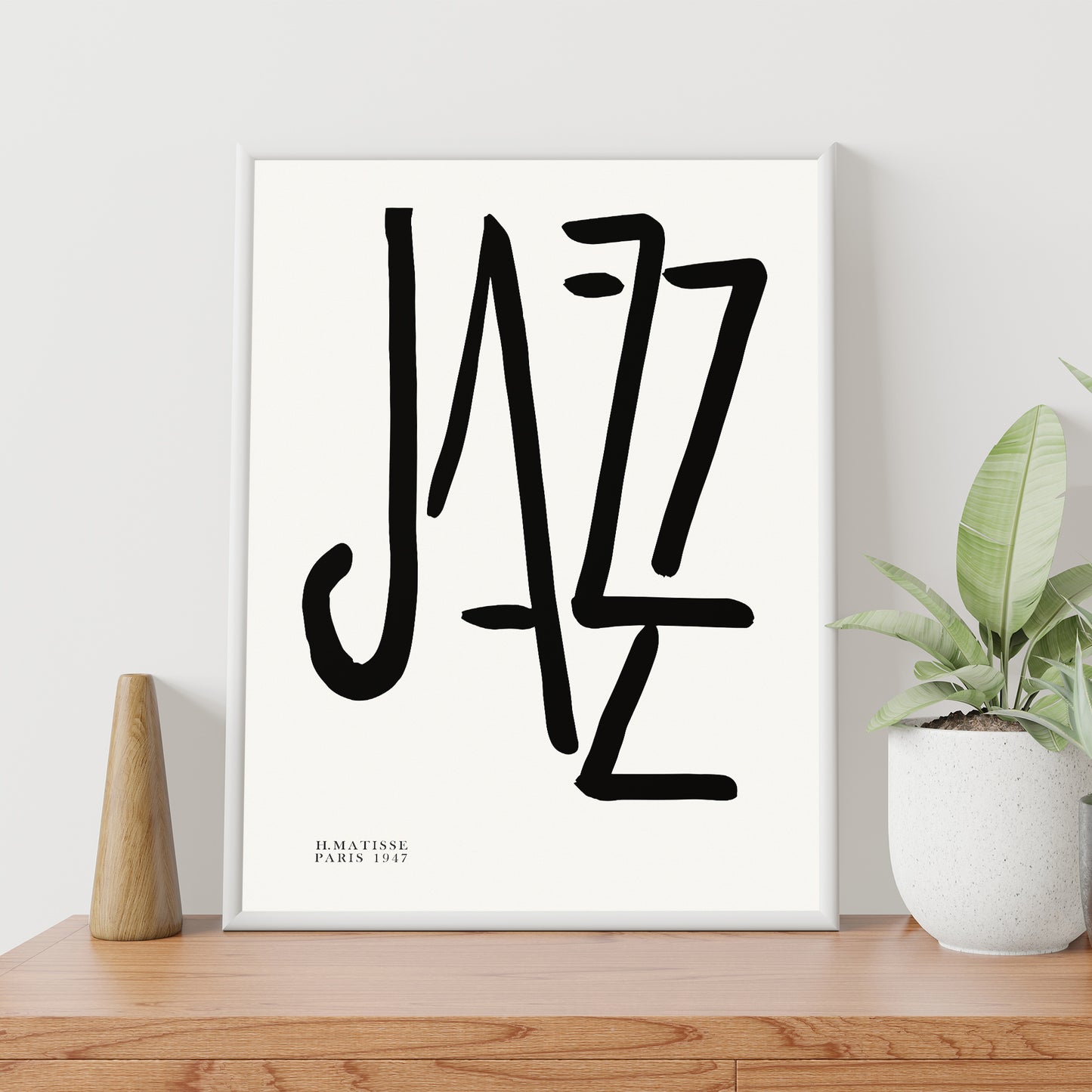 Henri Matisse "JAZZ" Black and White Art Print, Made in Paris in 1947