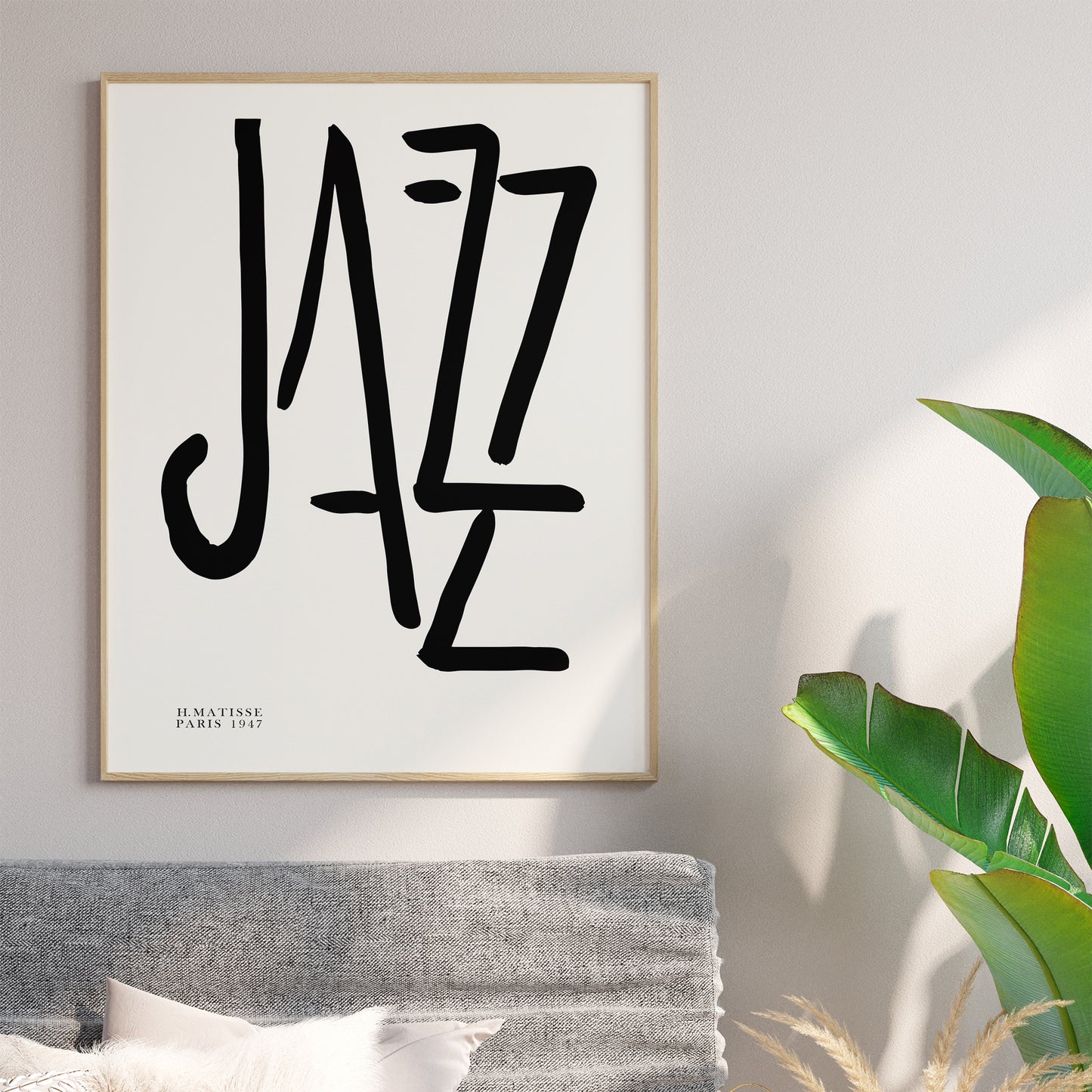 Henri Matisse "JAZZ" Black and White Art Print, Made in Paris in 1947