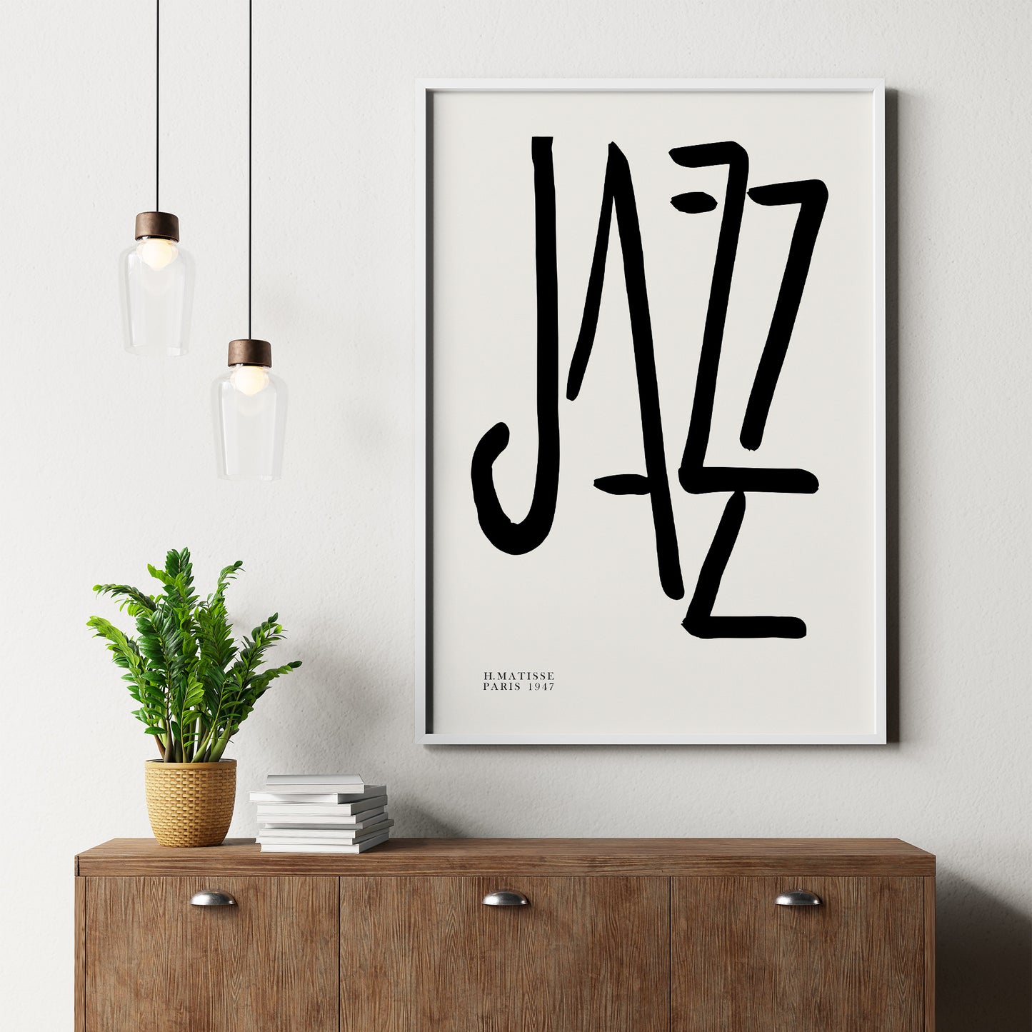 Henri Matisse "JAZZ" Black and White Art Print, Made in Paris in 1947