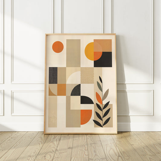 Mid-Century Modern Abstract Art Print