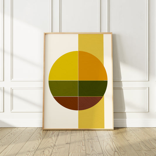 Mid-Century Abstract Art Print