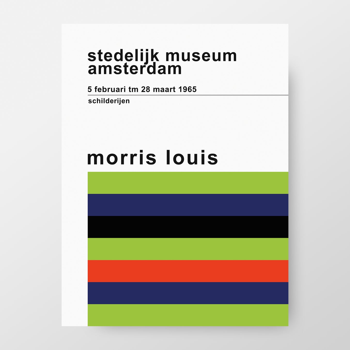 Morris Louis 1965 Amsterdam Exhibition Poster