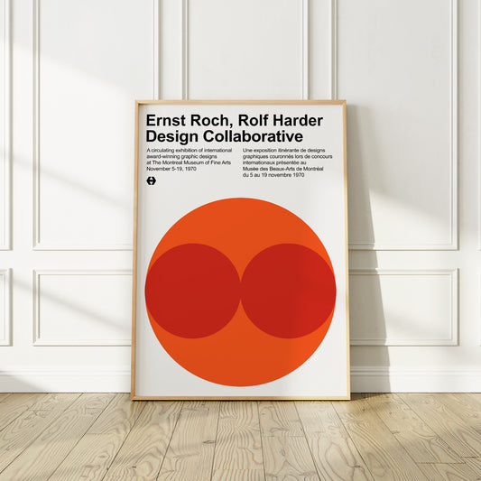 Montreal 1970 Graphic Designs Exhibition Poster, Ernst Roch, Rolf Harder