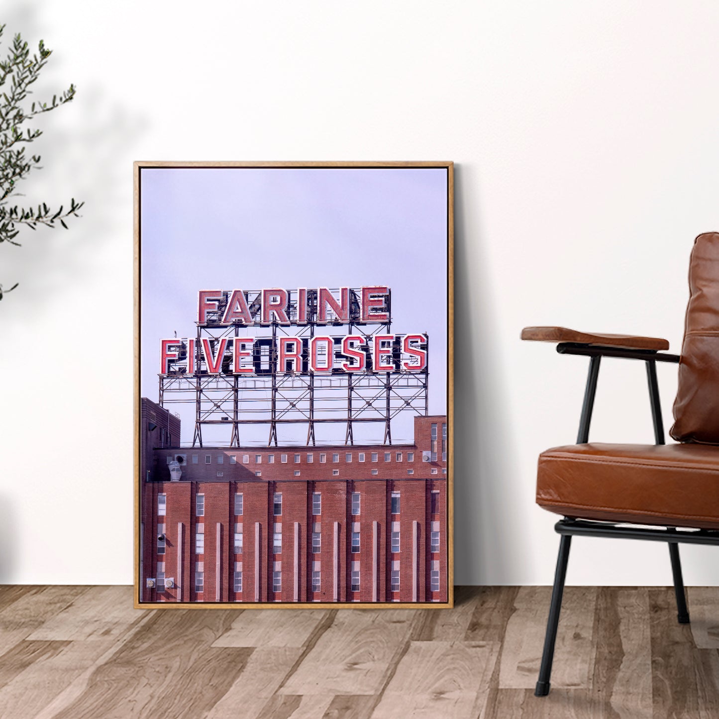 Montreal Iconic "Farine Five roses" neon Photography Print