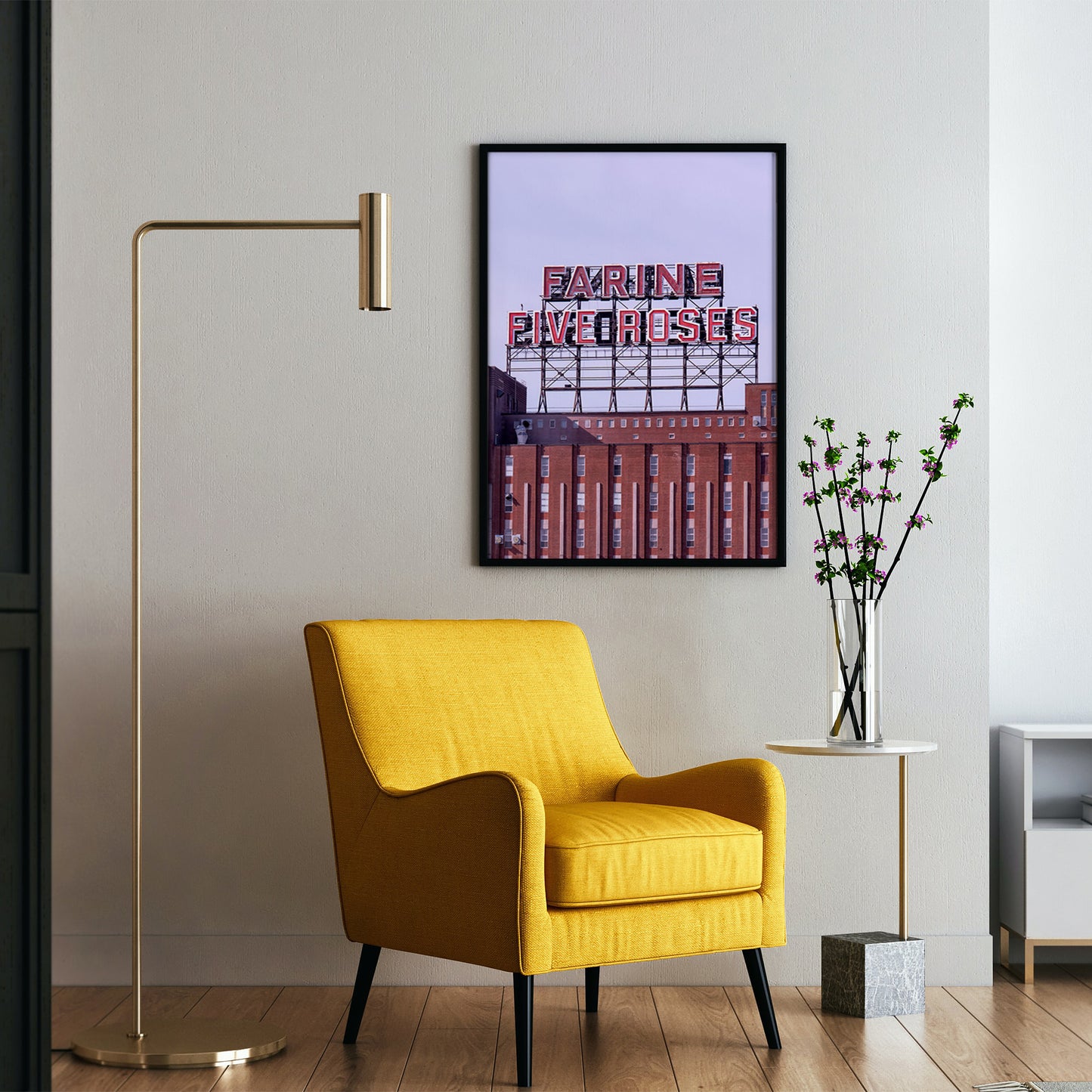 Montreal Iconic "Farine Five roses" neon Photography Print