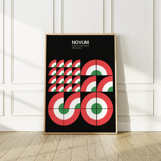 Novum World of Graphic Design Exhibition Poster, April 1972