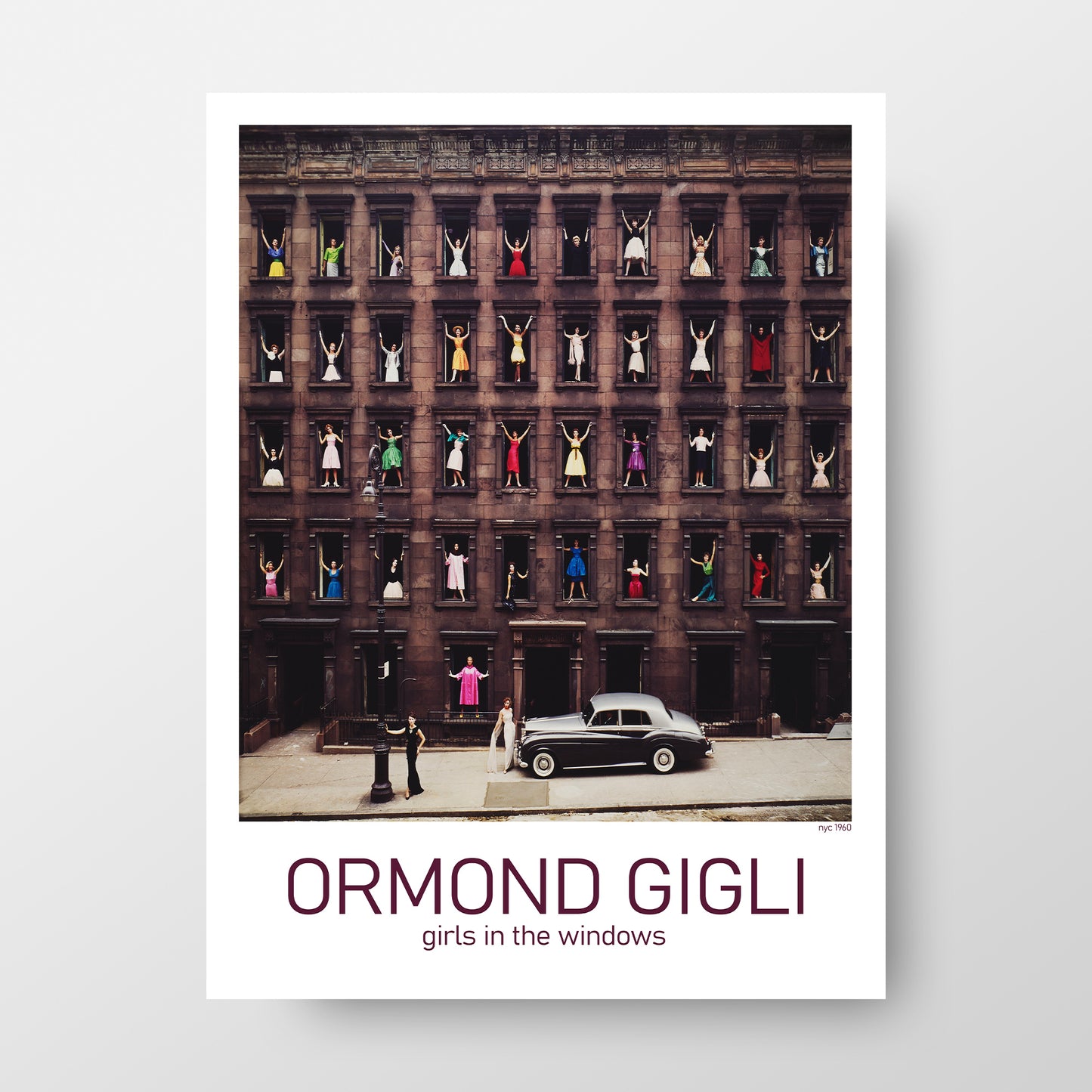 Ormond Gigli New York City 60s "Girls in Windows" Poster